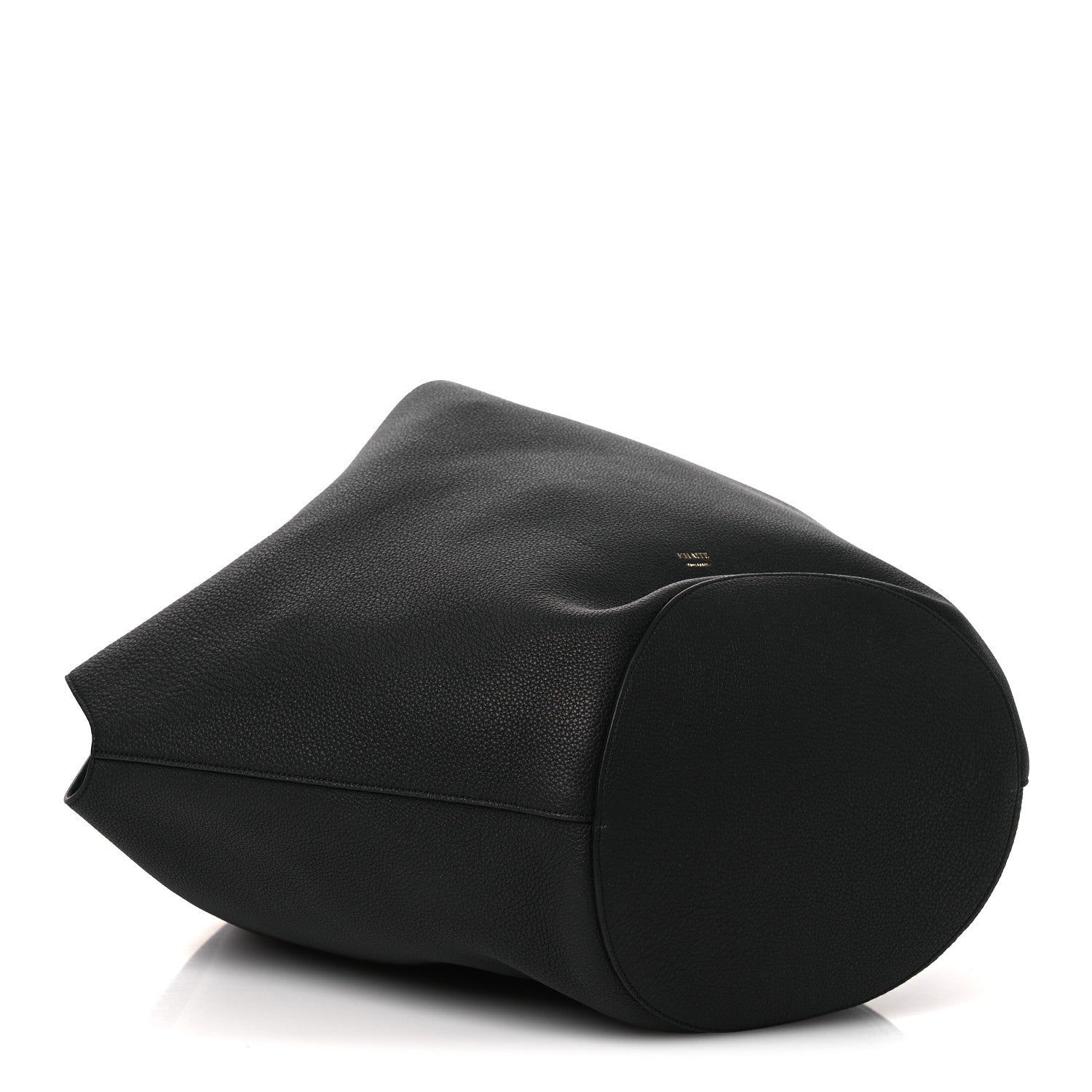 Khaite Pebbled Sport Calfskin Medium Lotus Tote Black 8 of 23