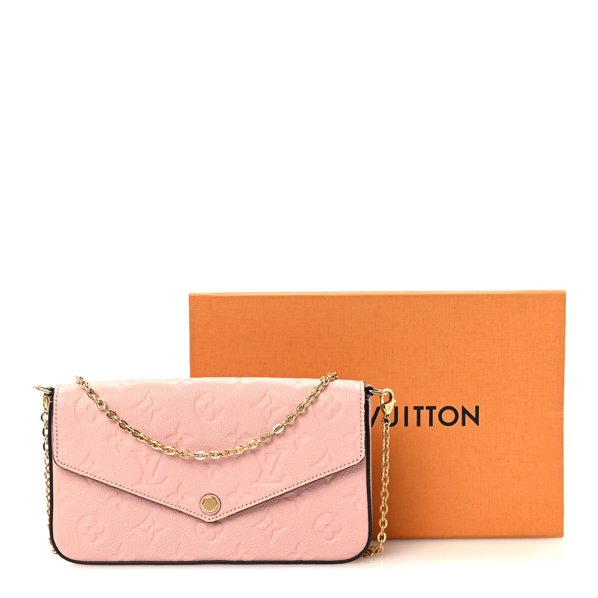 Empreinte Pochette Felicie Chain Wallet Rose Poudre