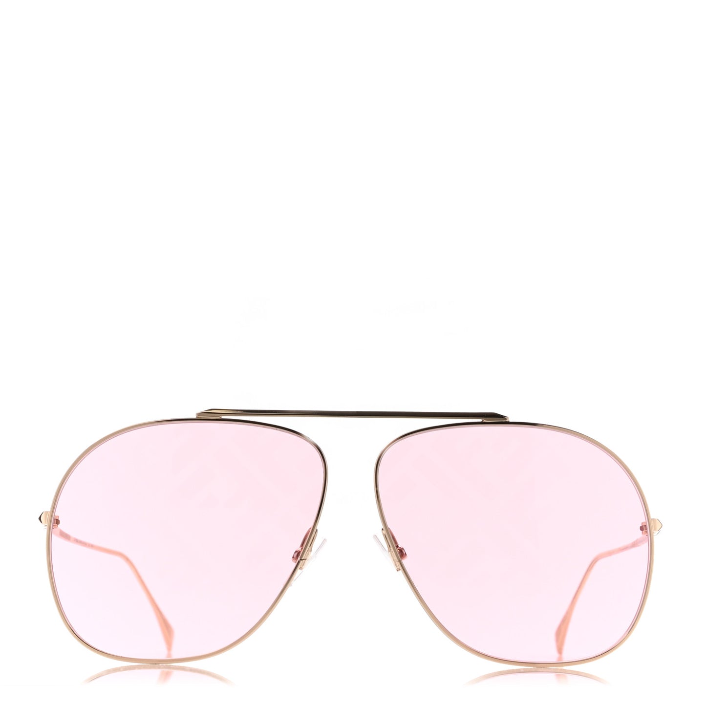 Metal FF Family Aviator Sunglasses FF0407/G/S Gold Pink