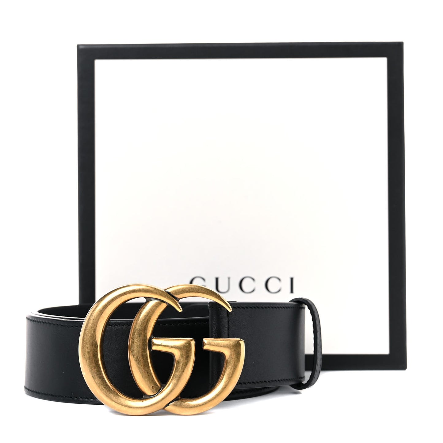 Calfskin Double G 40mm Belt 85 34 Black