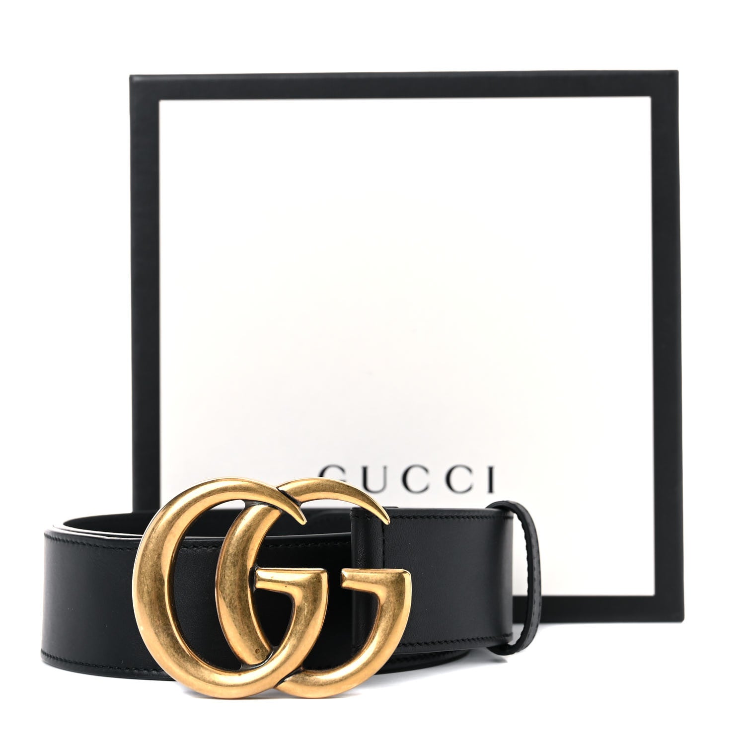 Gucci Calfskin Double G 40mm Belt 85 34 Black 7 of 7