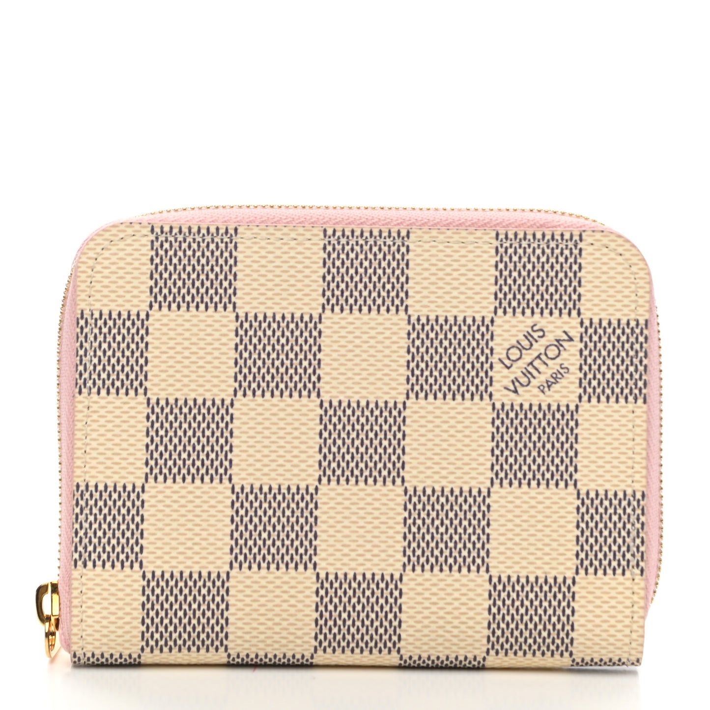 Damier Azur Zippy Coin Purse Rose Ballerine