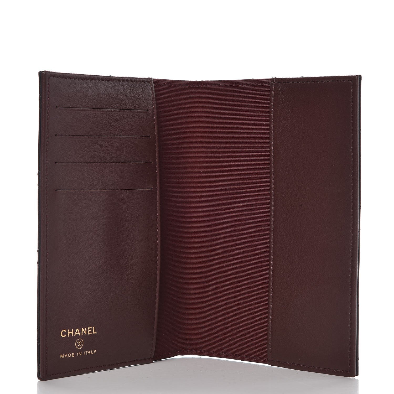 Chanel Lambskin Quilted Passport Holder Black 5 of 8