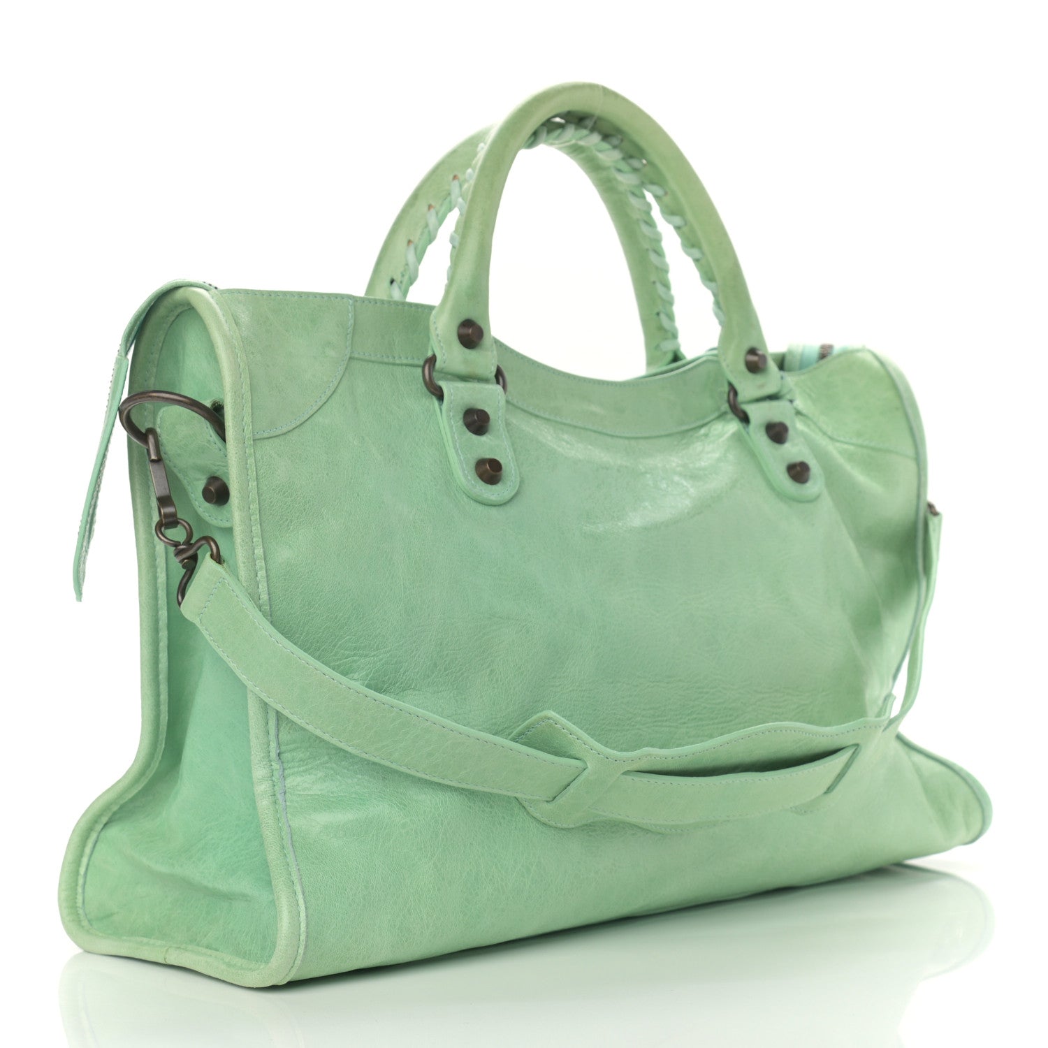 Balenciaga Chevre Classic Hardware City Vert D'eau 2 of 12