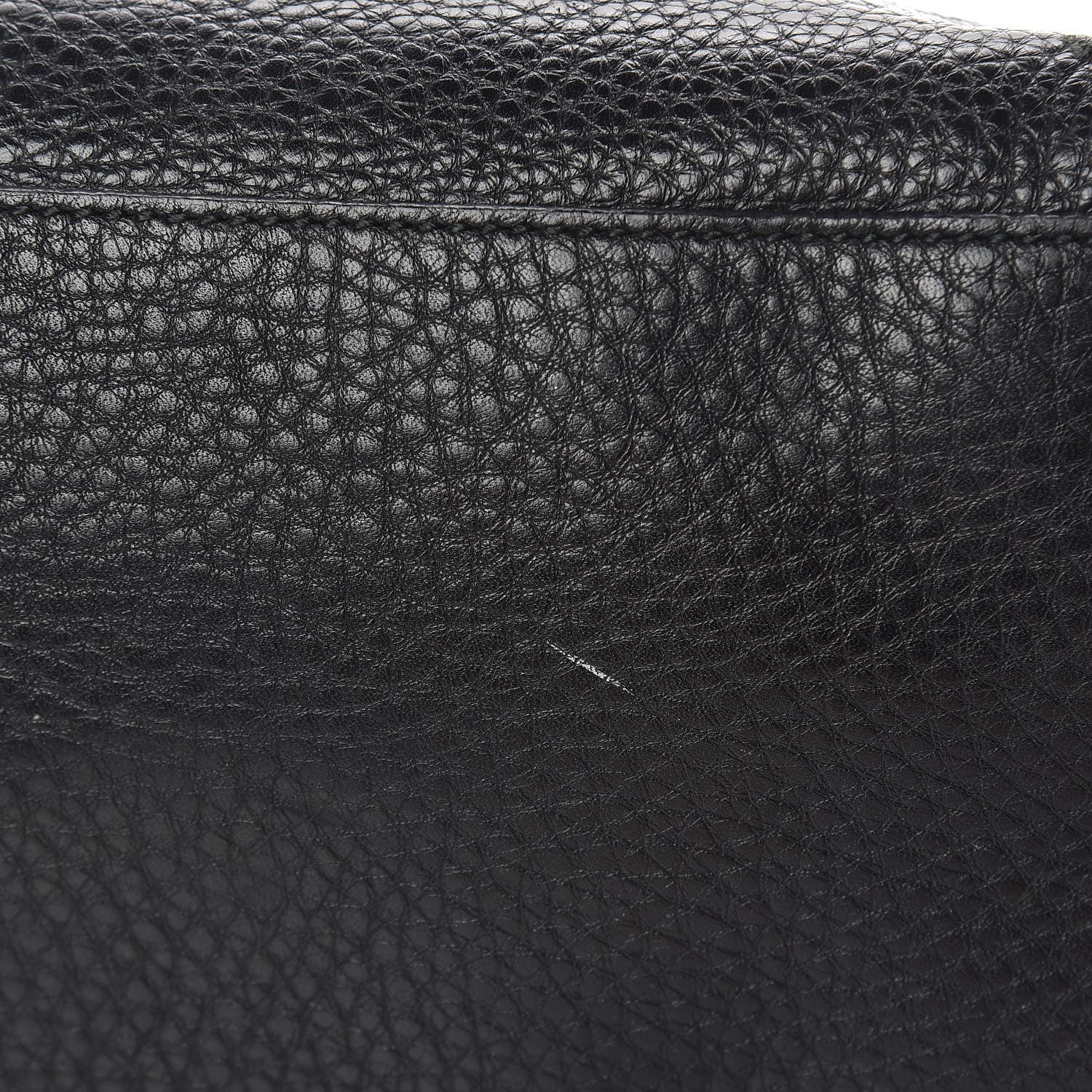 Gucci Pebbled Calfskin Medium Soho Chain Shoulder Bag Black 10 of 15
