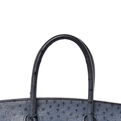 Hermes Ostrich Birkin 30 Bleu Roi 18 of 30