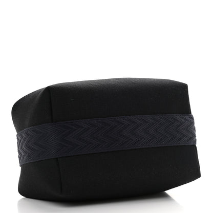 Hermes Canvas Small Bride-A-Brac Pouch Black Bleu Nuit 4 of 8