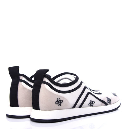 Fendi Mesh FF Karligraphy Slip On Sneakers 37.5 White 4 of 9