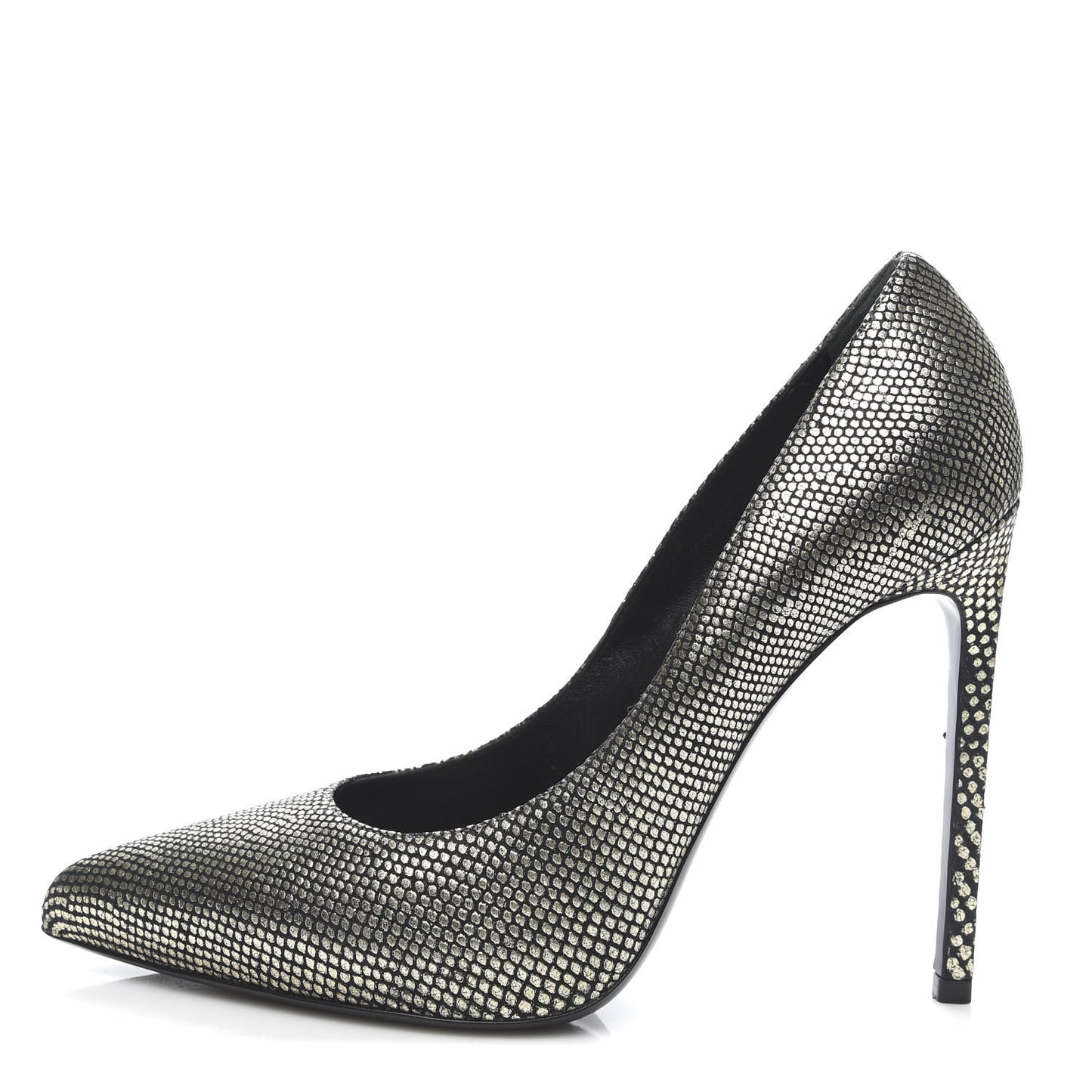 Metallic Calfskin Paris 105 Escarpin Pumps 39 Gold