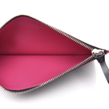 Louis Vuitton Epi Felicie Chain Wallet Zippered Insert Black Hot Pink 5 of 6