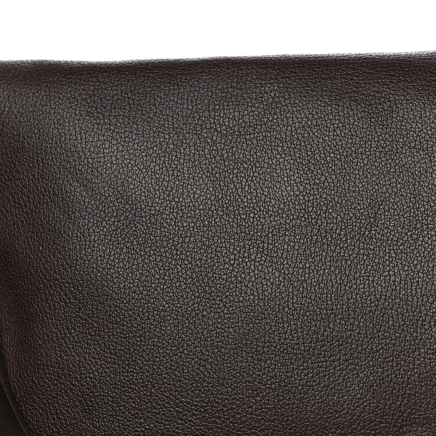 Pebbled Calfskin Large Jennifer Dark Brown