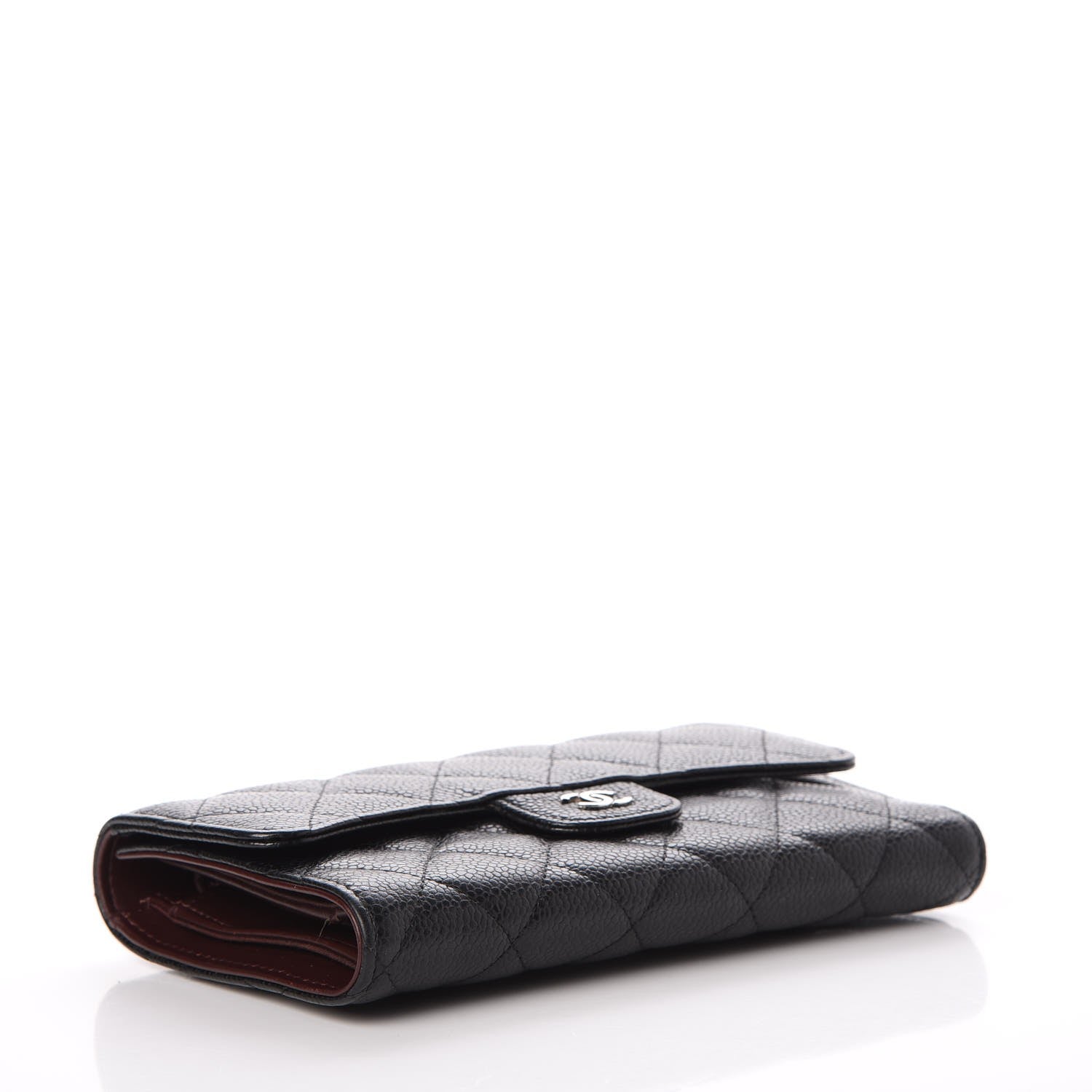 Chanel Caviar Quilted Long Flap Wallet Black 4 of 9