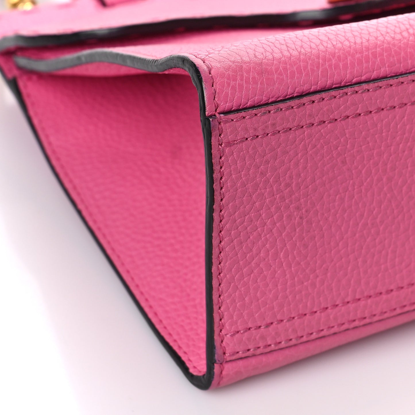 Cellarius Calfskin Mini GG Marmont Top Handle Bag Tropical Pink Flower