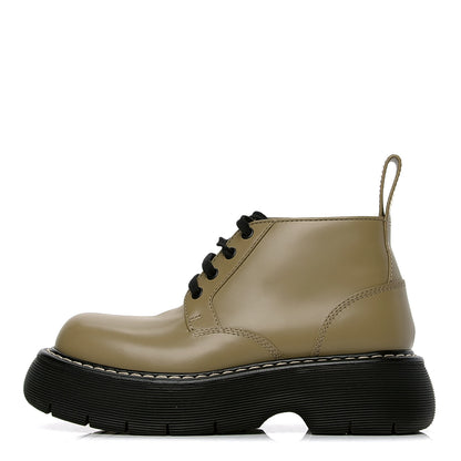Bottega Veneta Calfskin The Swell Lace Up Ankle Boots 37 All Spice Black 1 of 6