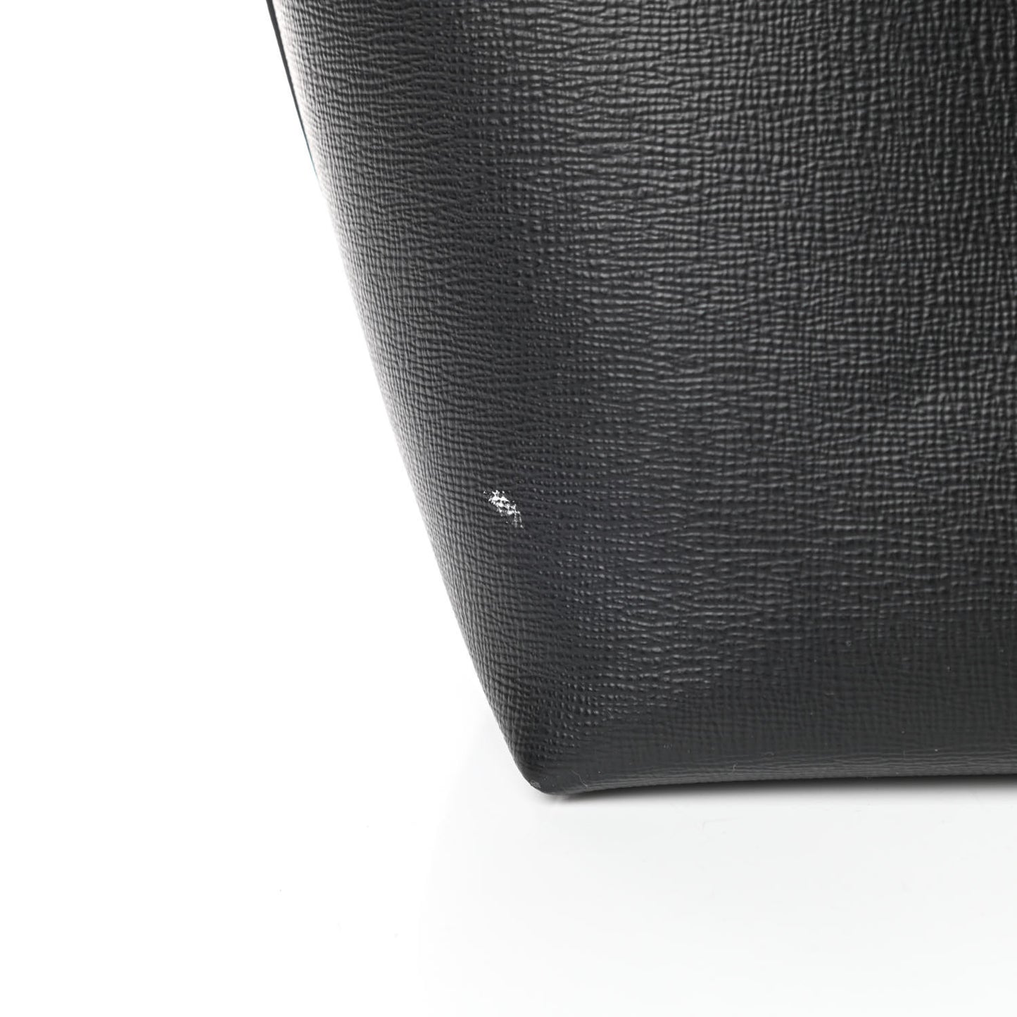 Grained Calfskin Small T Tote Black