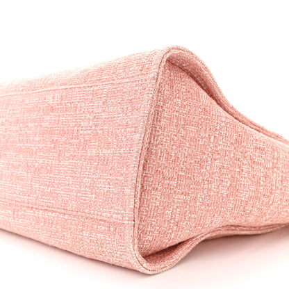 Chanel Canvas Medium Deauville Tote Pink 10 of 12