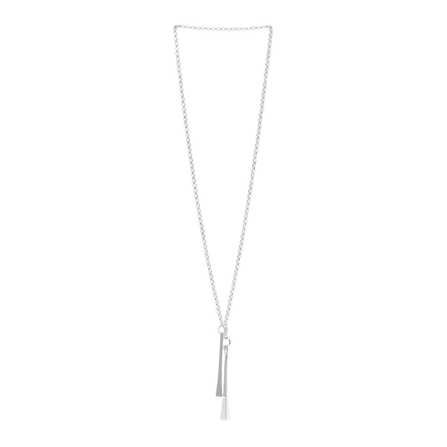 Sterling Silver Clou de Forge Lariat Necklace