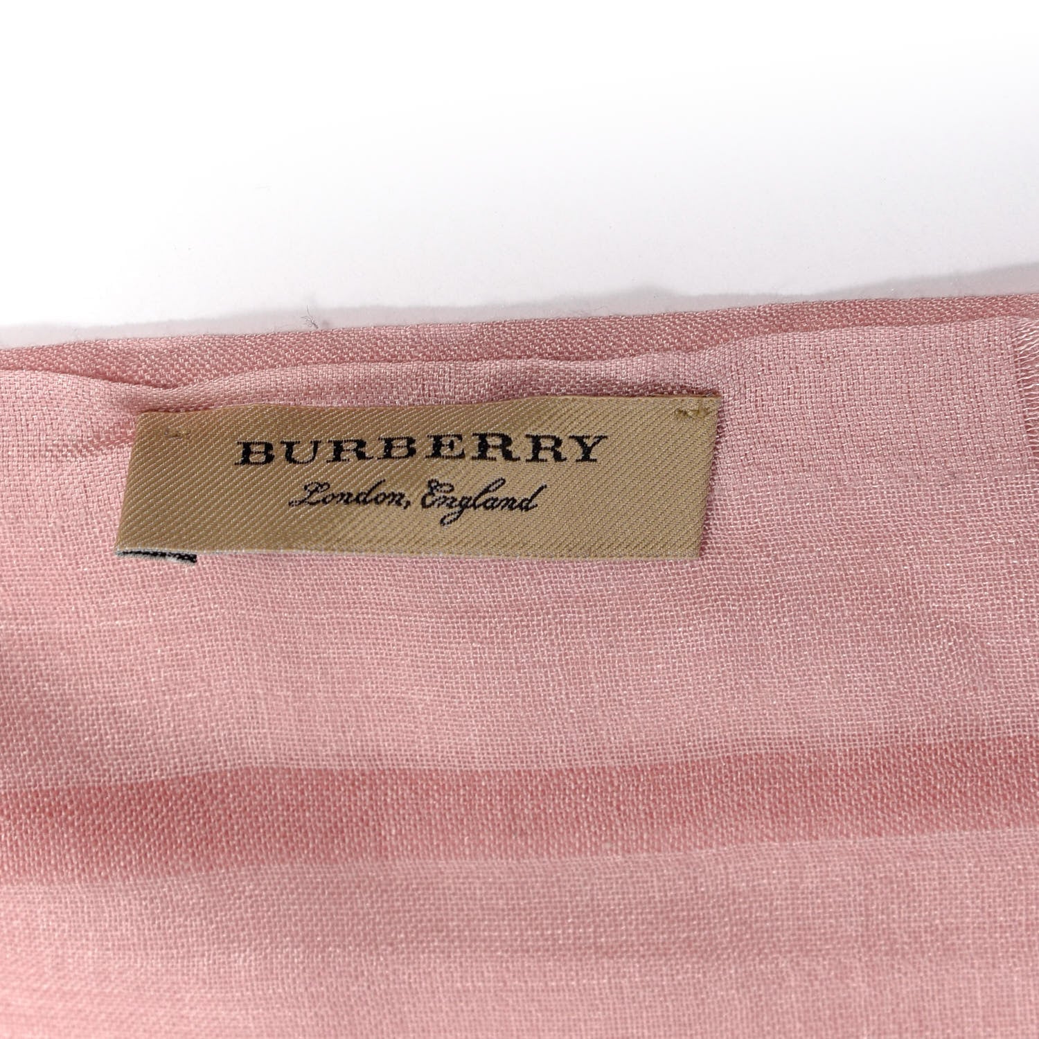 Burberry Silk Wool Gauze Giant Check Scarf Ash Rose 3 of 4
