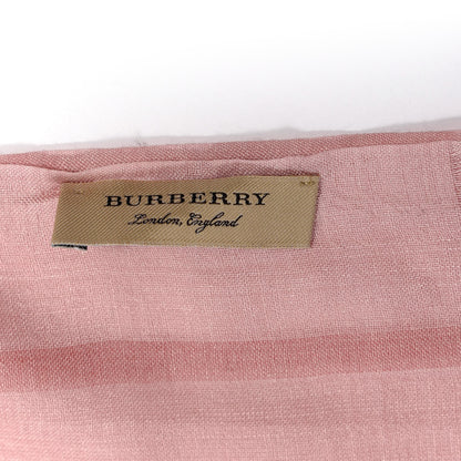 Burberry Silk Wool Gauze Giant Check Scarf Ash Rose 3 of 4
