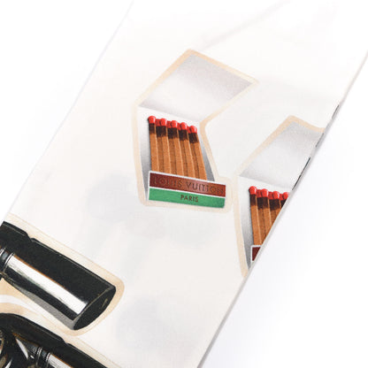 Louis Vuitton Silk Vernis Stickers Animation Stole White 3 of 5