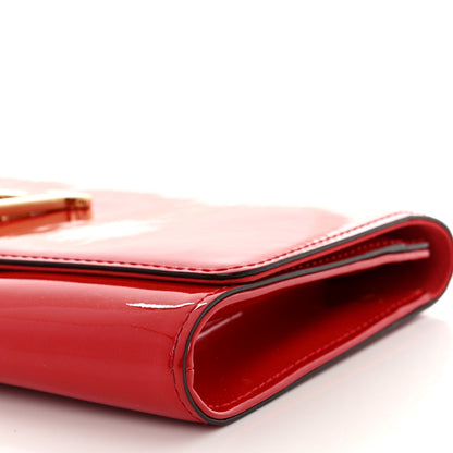 Louis Vuitton Patent Louise Clutch Cherry 9 of 12