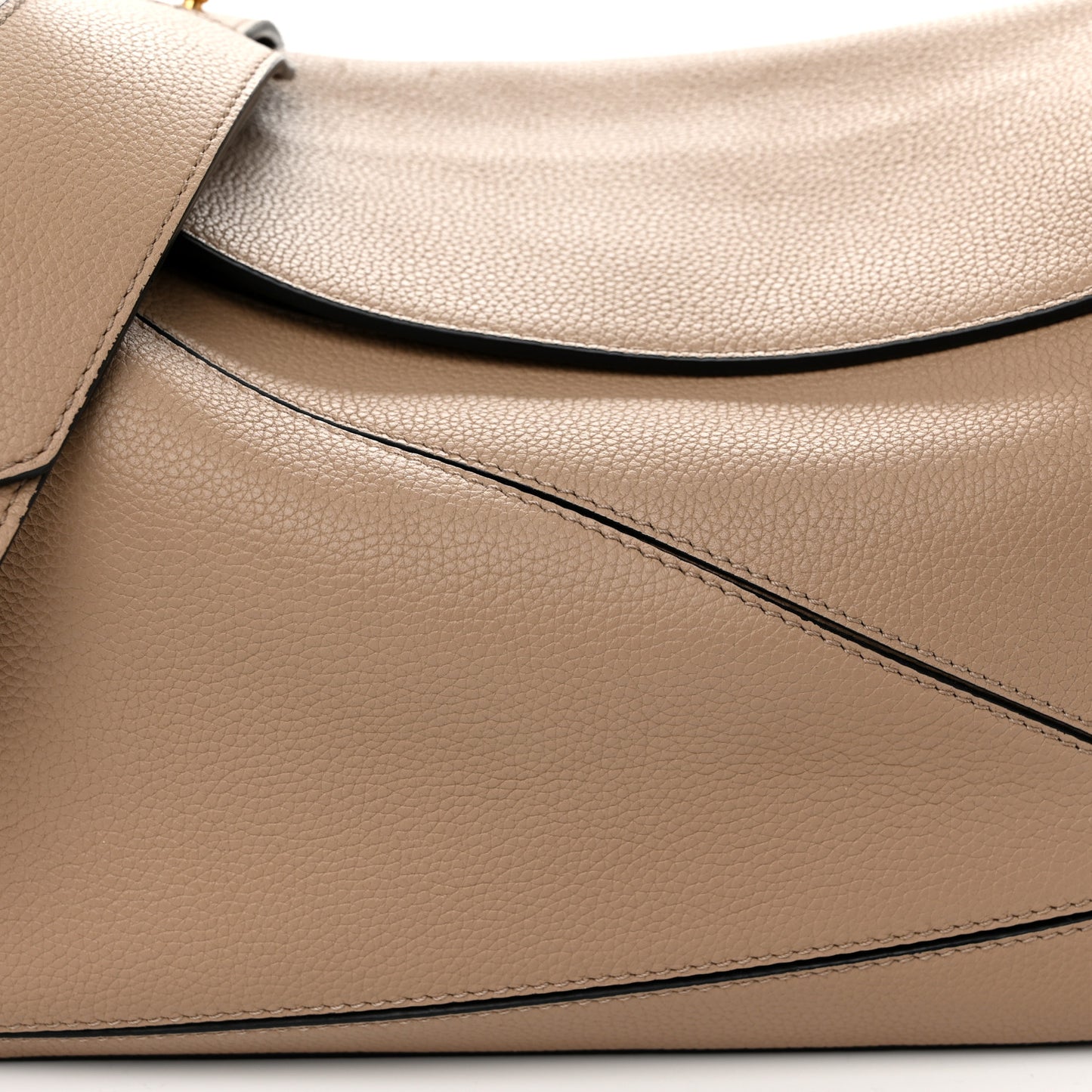 Calfskin Medium Puzzle Bag Sand