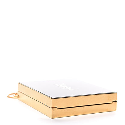 Saint Laurent Plexiglass Monogram Minaudiere Tuxedo Box Clutch Black 4 of 9