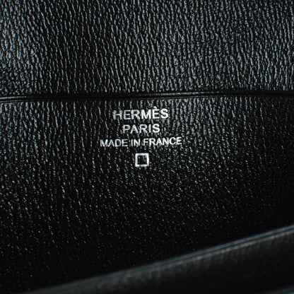 Hermes Matte Alligator Bearn Wallet Black 6 of 8