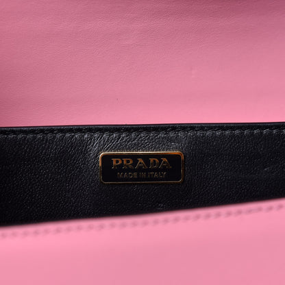 Prada City Calf Raffia Saffiano Cahier Bag Naturale Petalo 5 of 8