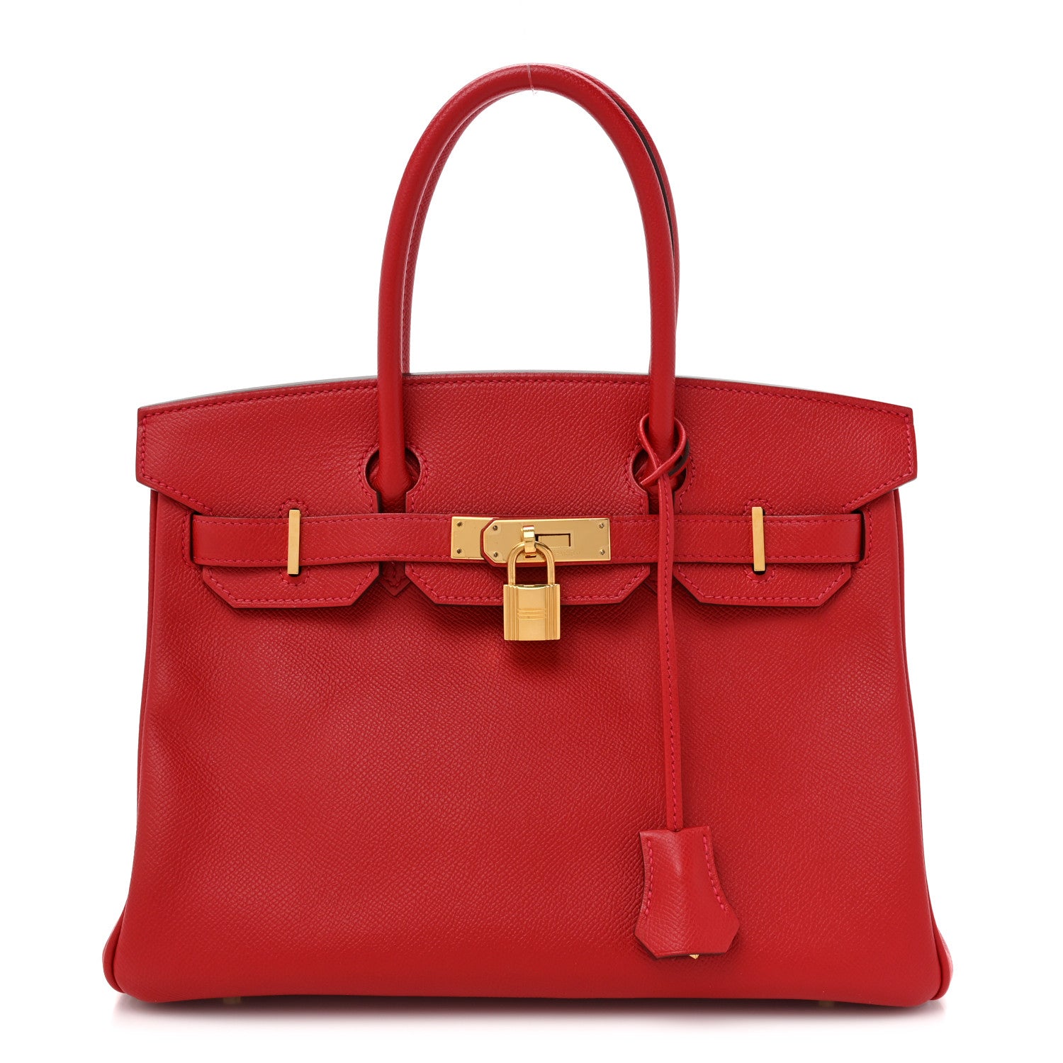 Hermes Epsom Birkin 30 Rouge Casaque 1 of 9