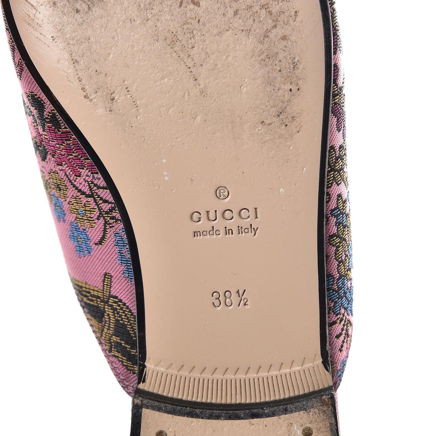 X DISNEY Jacquard Japanese Donald Duck Womens Princetown Slippers 38.5 Pink Black