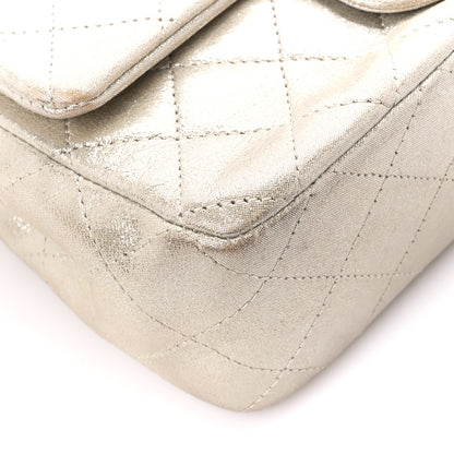 Chanel Iridescent Calfskin Quilted Mini Rectangular Flap Light Gold 10 of 11