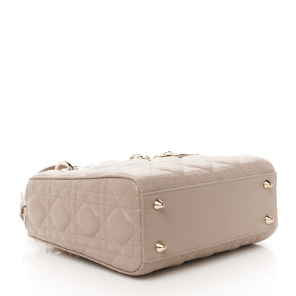 Christian Dior Lambskin Cannage Small My ABCDior Lady Dior Taupe 4 of 10