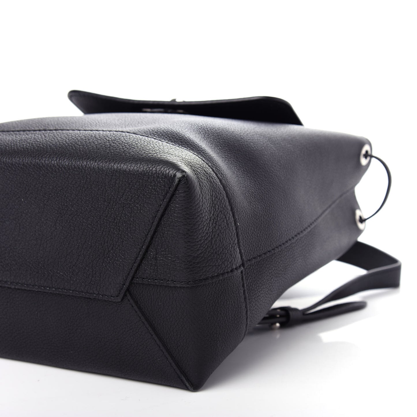 Calfskin Lockme Backpack Black