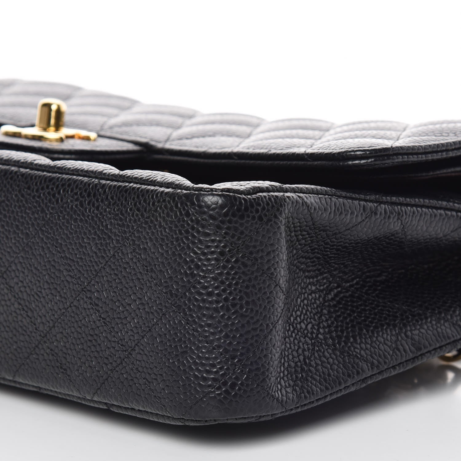 Chanel Caviar Quilted Medium Double Flap Black 6 of 10