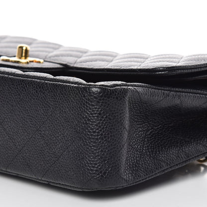 Chanel Caviar Quilted Medium Double Flap Black 6 of 10