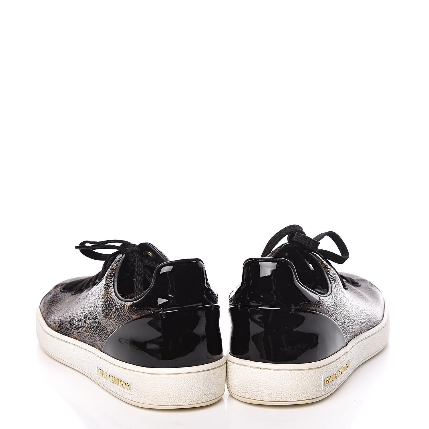 Louis Vuitton Patent Monogram Frontrow Sneakers 37 6 of 12