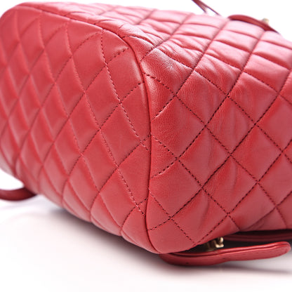 Chanel Lambskin Quilted Small Urban Spirit Backpack Red 8 of 10