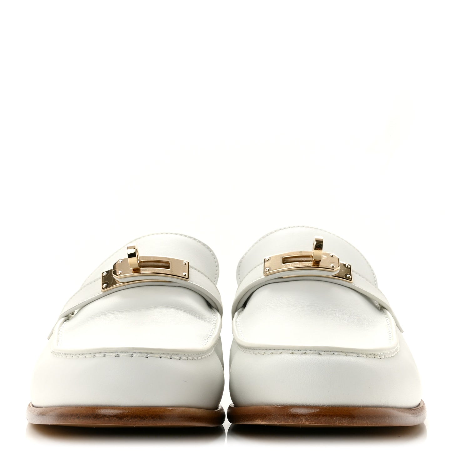 Calfskin Womens Destin Loafers 38 White