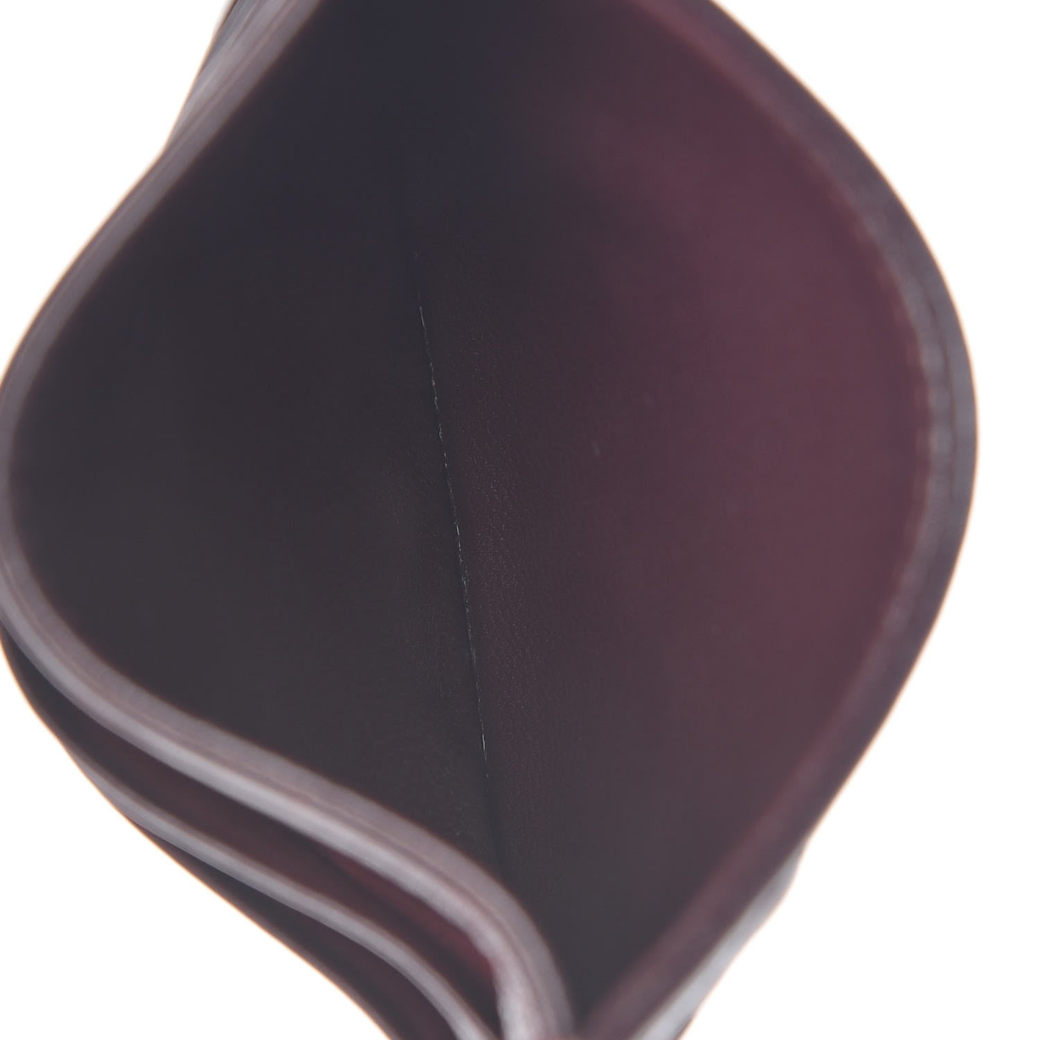 Christian Dior Grained Calfskin Cannage Diorama Card Holder Burgundy 5 of 8