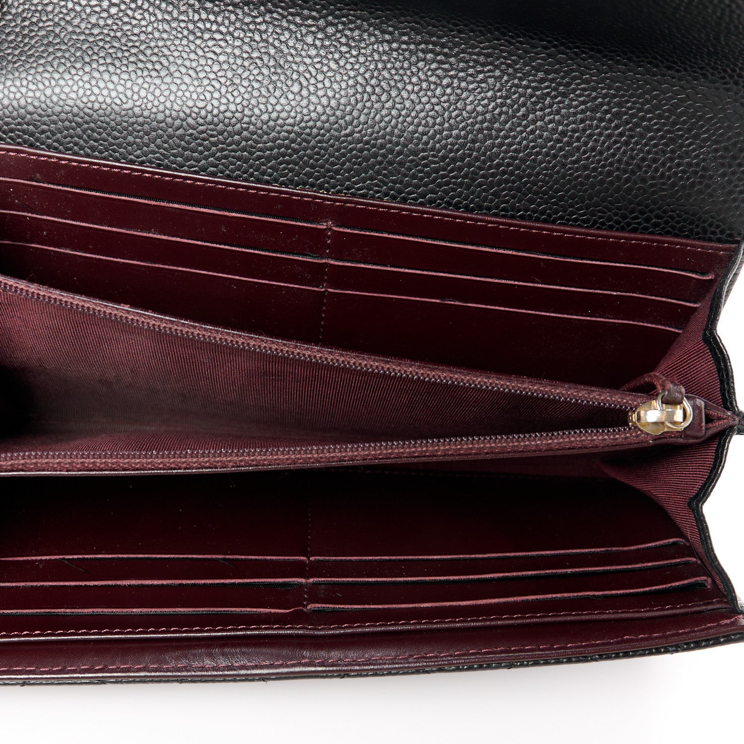 Chanel Caviar Quilted Long Flap Wallet Black 5 of 12