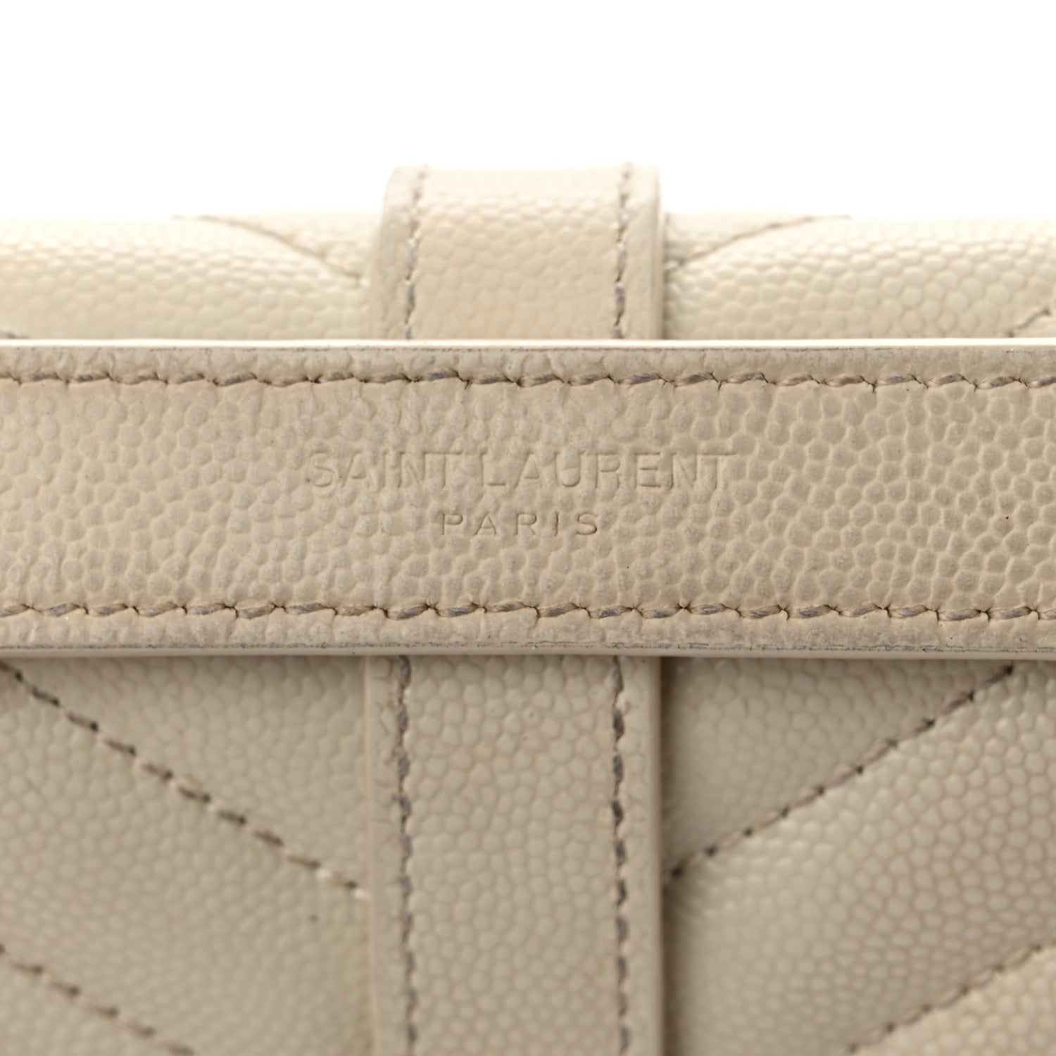 Saint Laurent Grain De Poudre Textured Mixed Matelasse Triquilt Medium Monogram Satchel Crema Soft 7 of 19