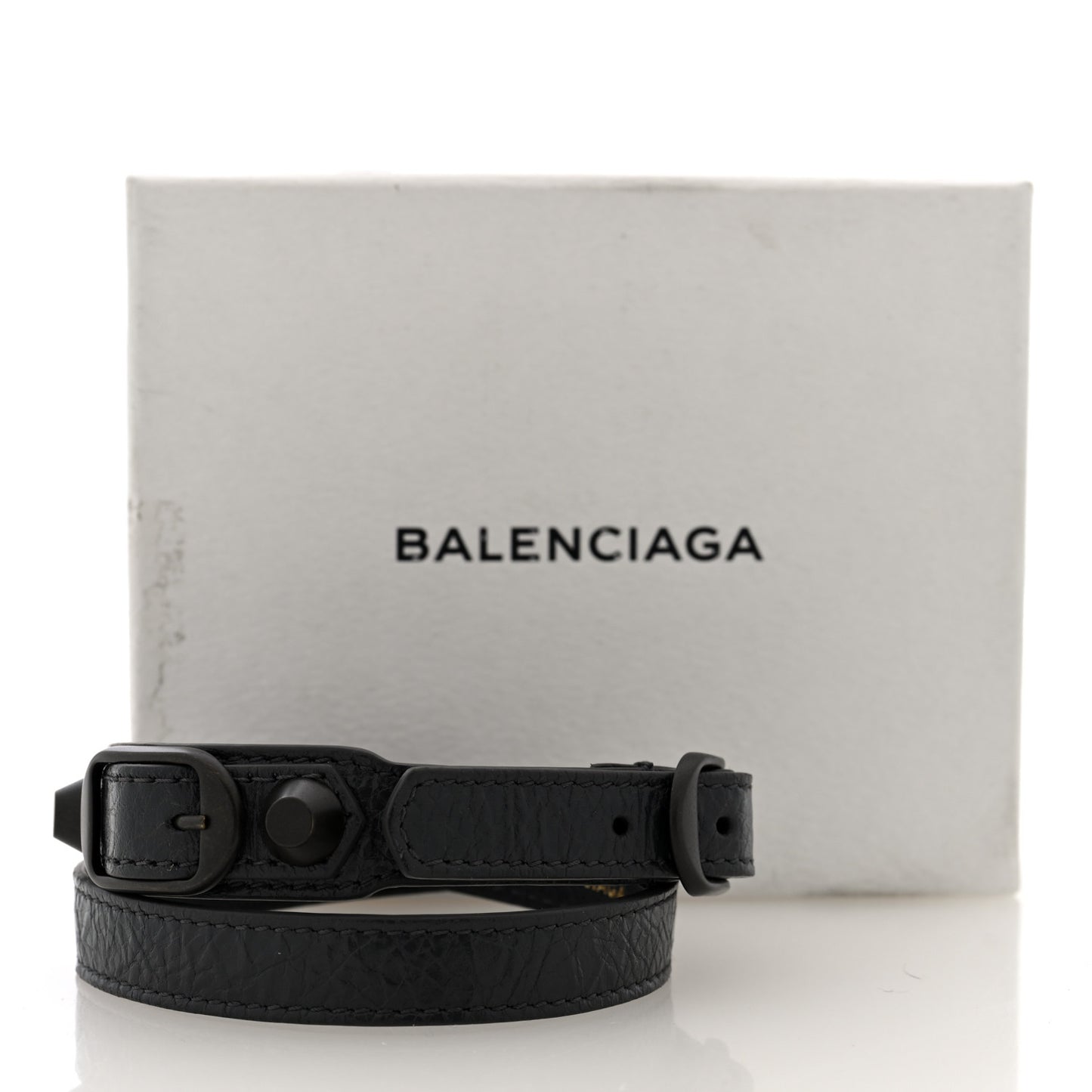 Agneau Arena Classic Hardware Triple Tour Bracelet Gris Fossile