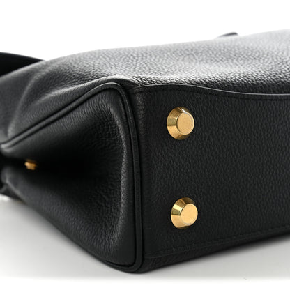 Balenciaga Natural Smooth Calfskin Mini Rodeo Top Handle Handbag Black 9 of 10