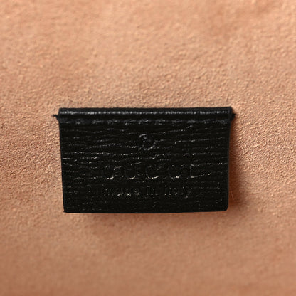 Gucci Calfskin Small Padlock Bamboo Shoulder Bag Black 6 of 7