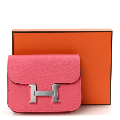 Hermes Epsom Constance Slim Wallet Rose Azalee 9 of 9