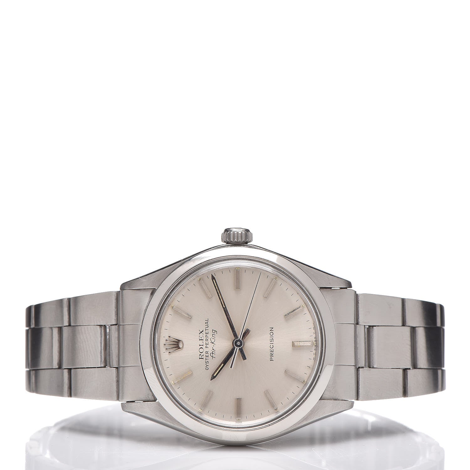 Rolex Stainless Steel 34mm Oyster Perpetual Air-King Super Precision Watch Silver 5500 3 of 6