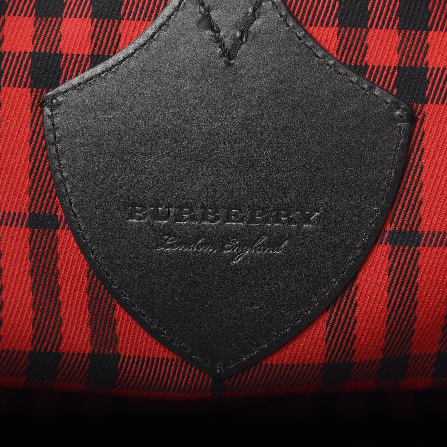Burberry Vintage Check Extra Large The Giant Reversible Tote Blue Red 9 of 17