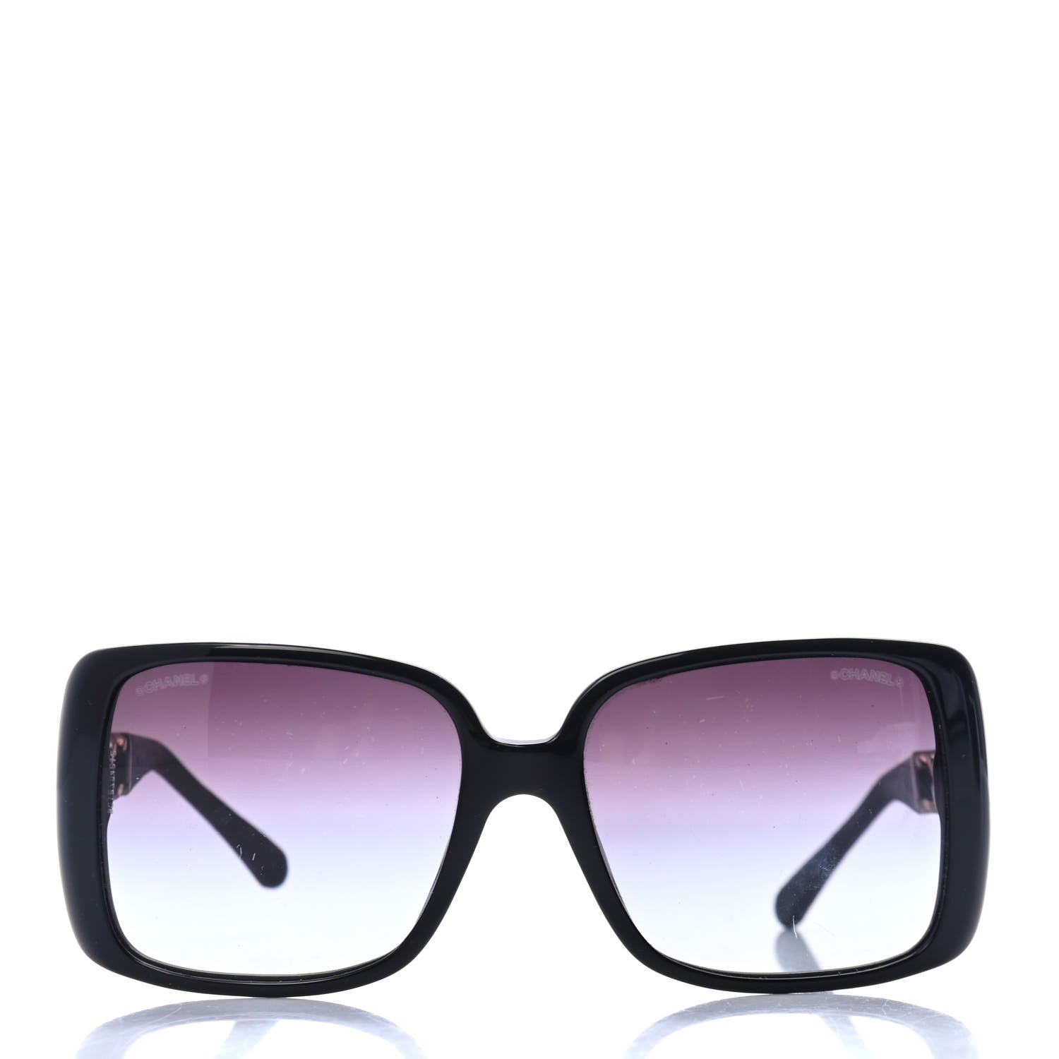Chanel Square CC Chain Sunglasses 5215Q Black 2 of 4