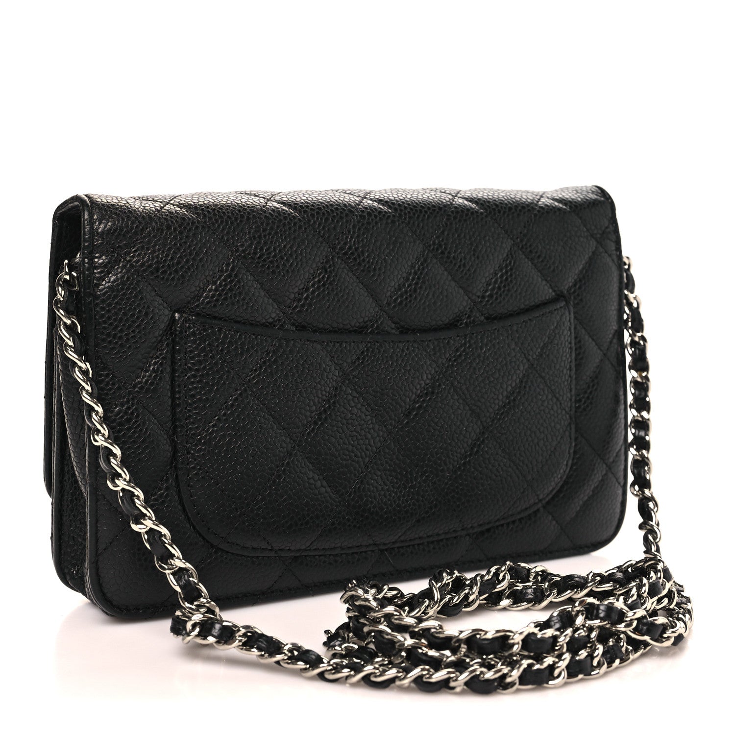Chanel Caviar Quilted Wallet on Chain WOC Black 3 of 12